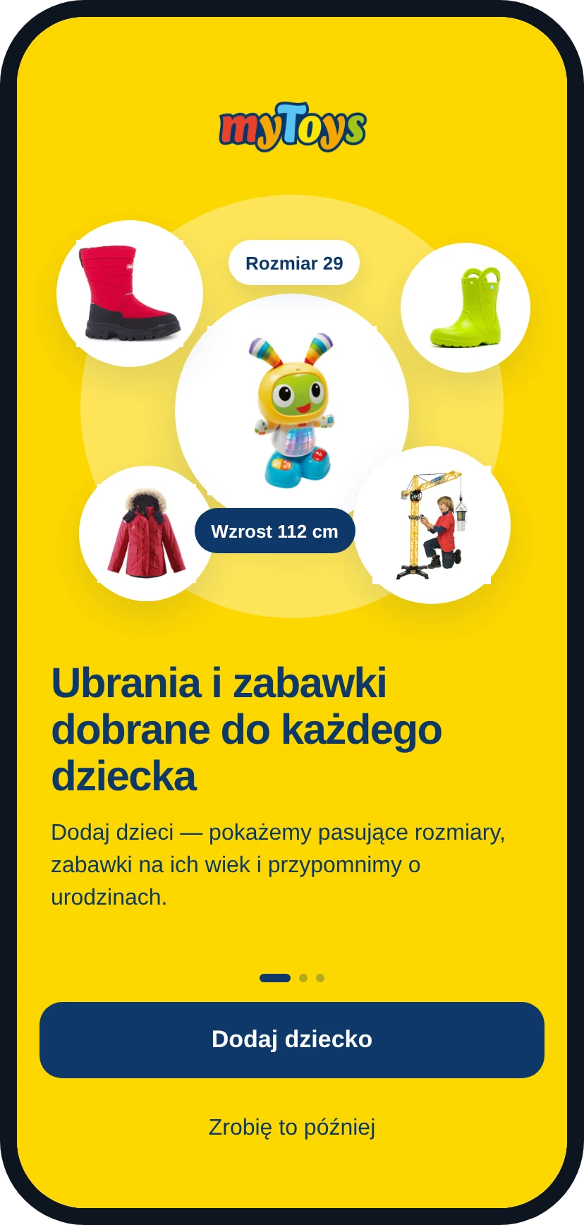 Wprowadzenie, profile dzieci i prezenty urodzinowe