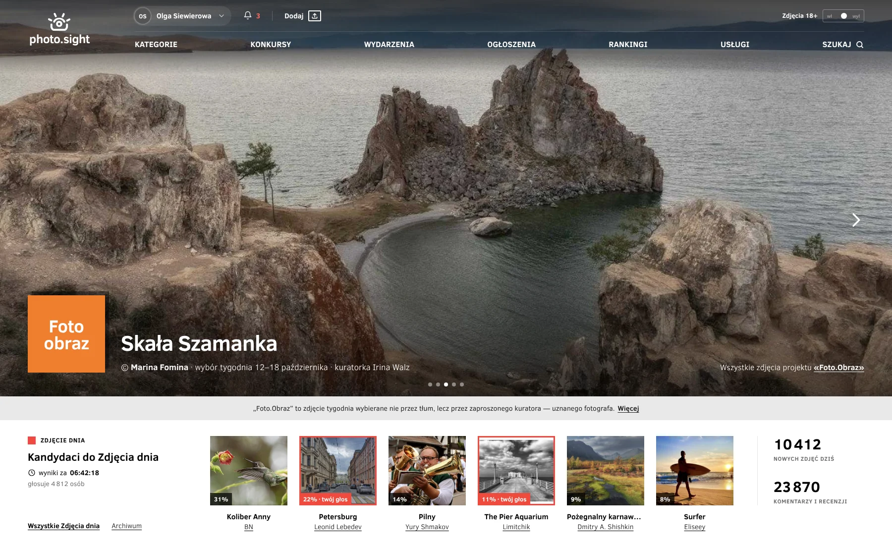 Strona główna PhotoSight: Foto.Obraz tygodnia na pełnym ekranie i kandydaci do Zdjęcia dnia